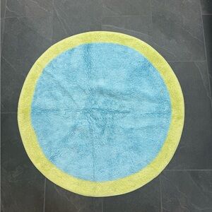 Blue and Green Bath Mat